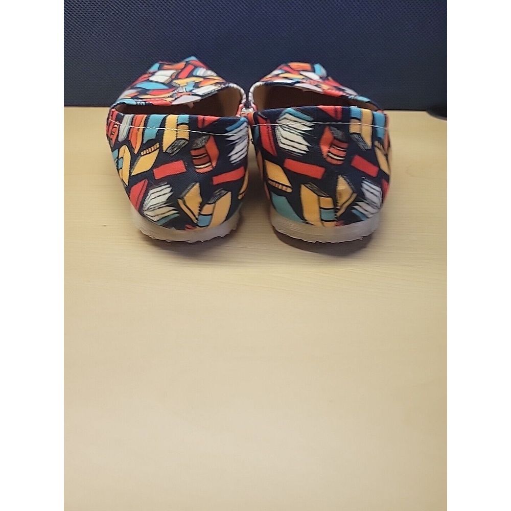 Groove Bags Book Lovers Womens Casual Canvas Flat Shoes Sz US 7.5 - Picture 7 of 11